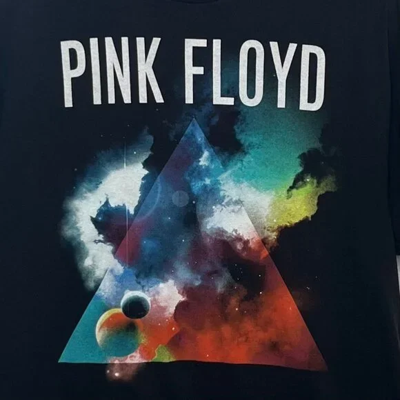 Pink Floyd Graphic T-Shirt Dark Side of the Moon Mens Large Black Licensed Band - Picture 5 of 6